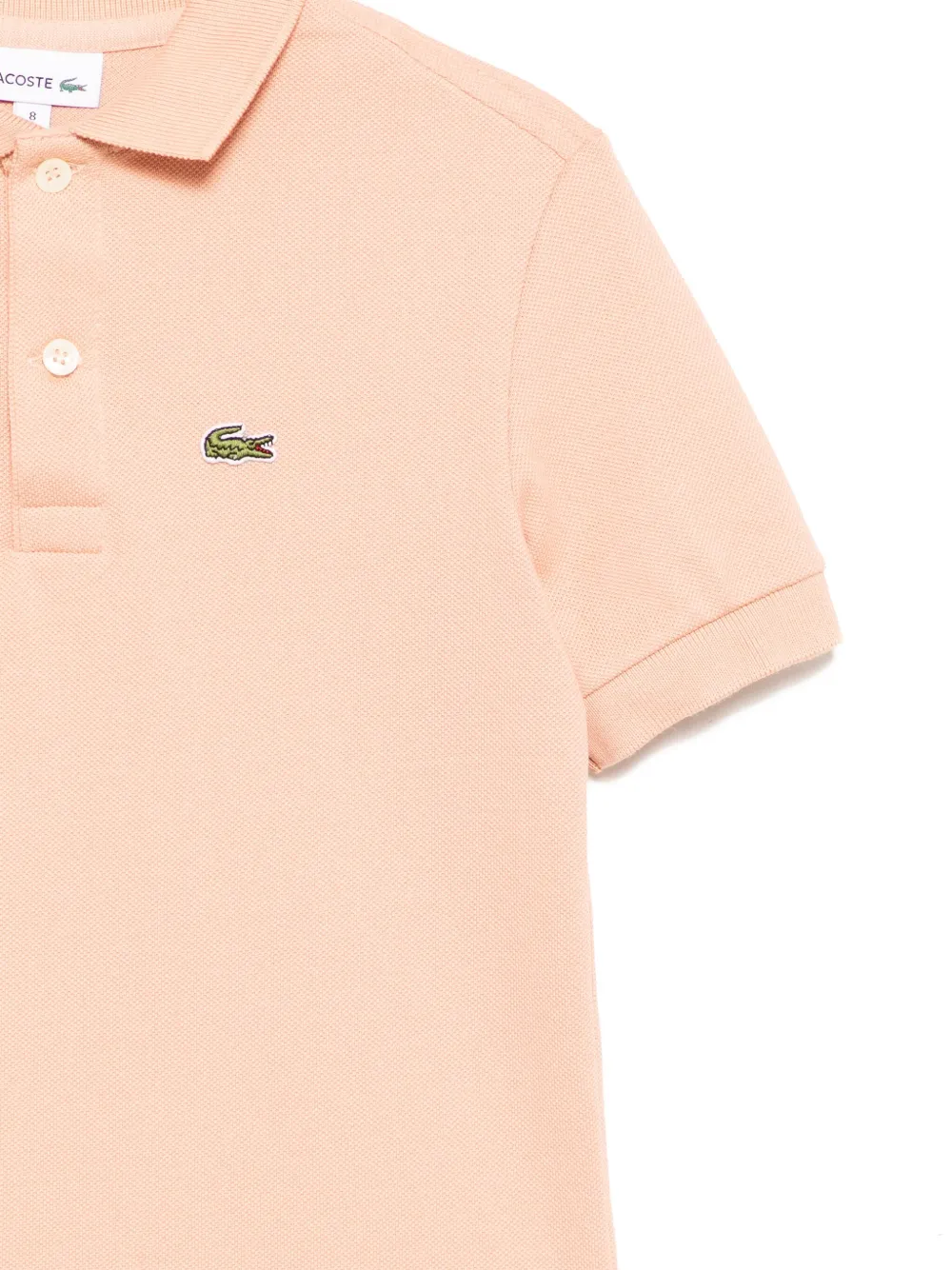 Lacoste Poloshirt met logopatch Beige