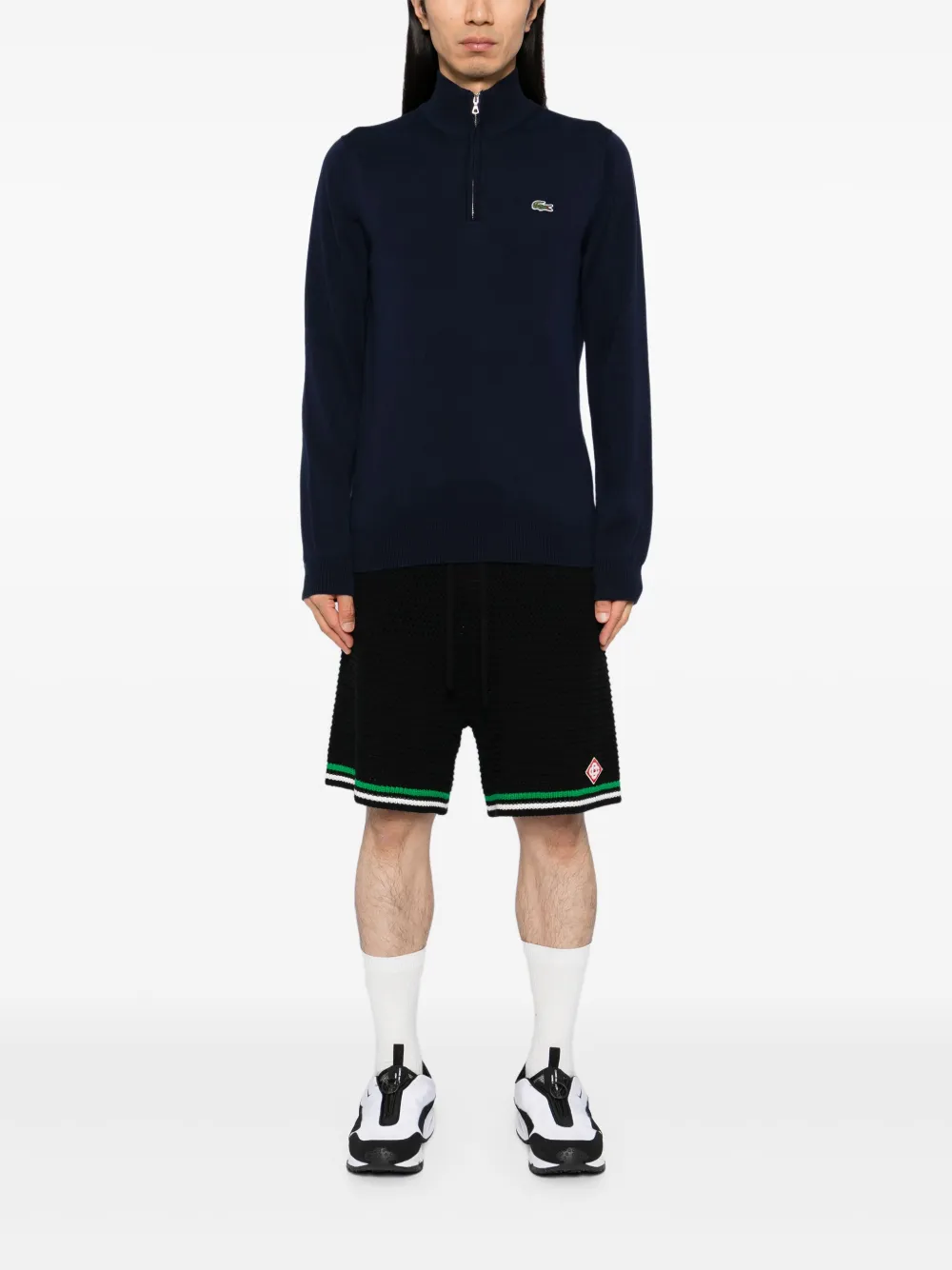 Lacoste High Zipped Neck Plain sweater | Sudaderas | Image 2