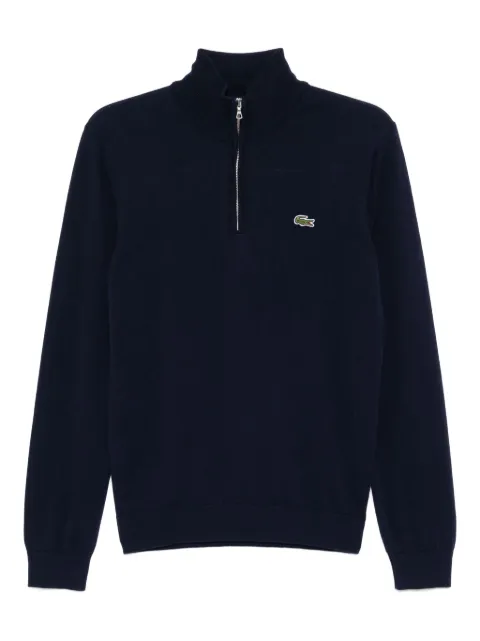 Lacoste High Zipped Neck Plain sweater