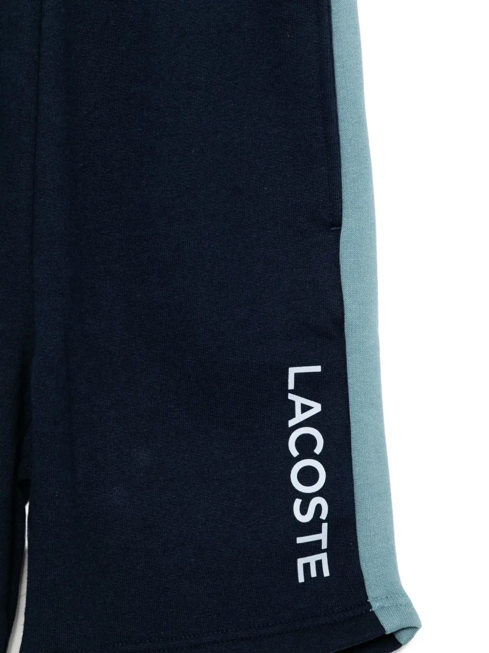 Lacoste Shorts met elastische tailleband Blauw