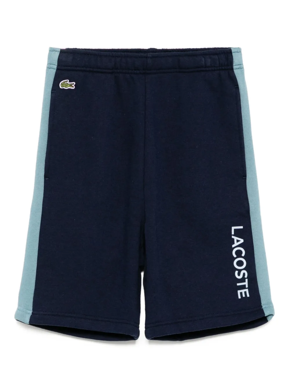 Lacoste Shorts met elastische tailleband Blauw