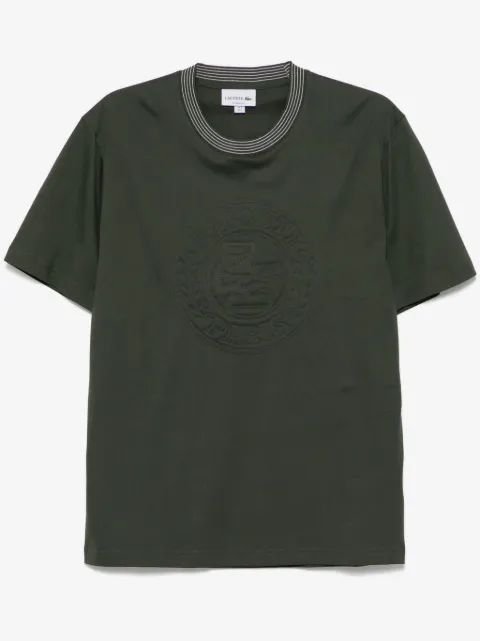 Lacoste embroidered cotton T-shirt