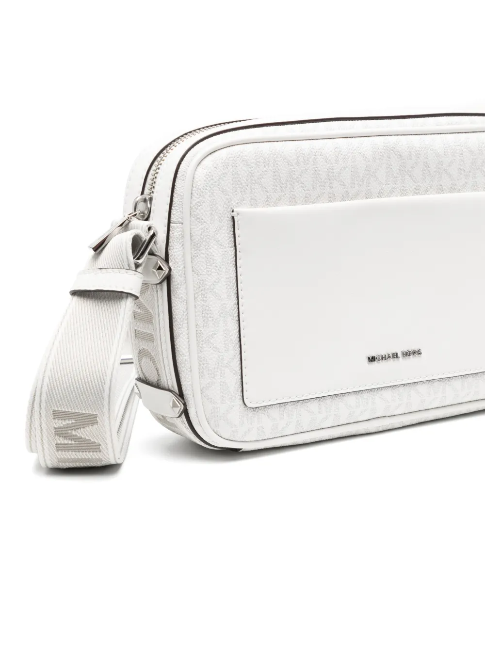 Michael Kors Crossbodytas met logo van studs Wit