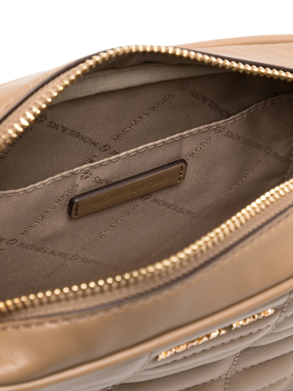 Michael Kors Leather Crossbody Bag In Neutrals