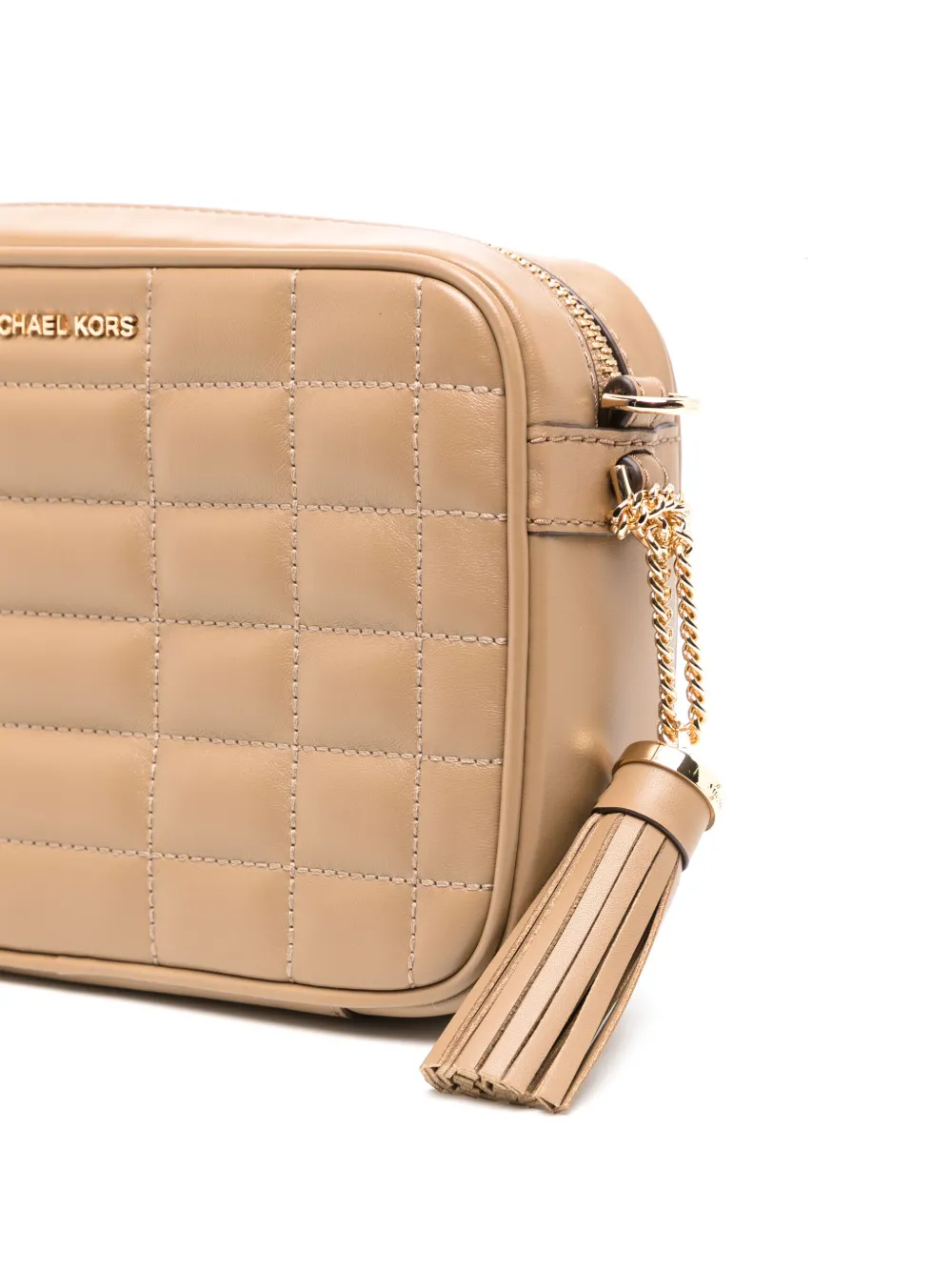 Michael Kors Leather Crossbody Bag In Neutrals