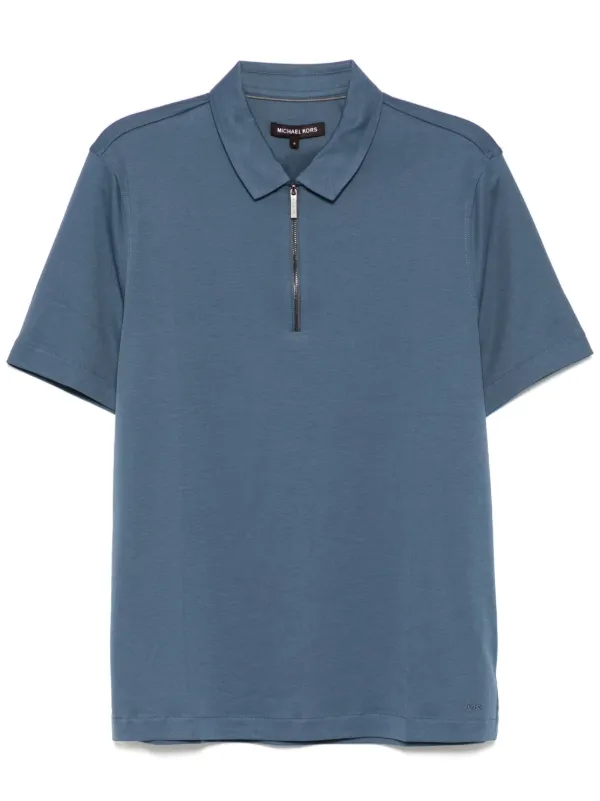Michael Kors Sleek Polo Shirt Blue FARFETCH TR