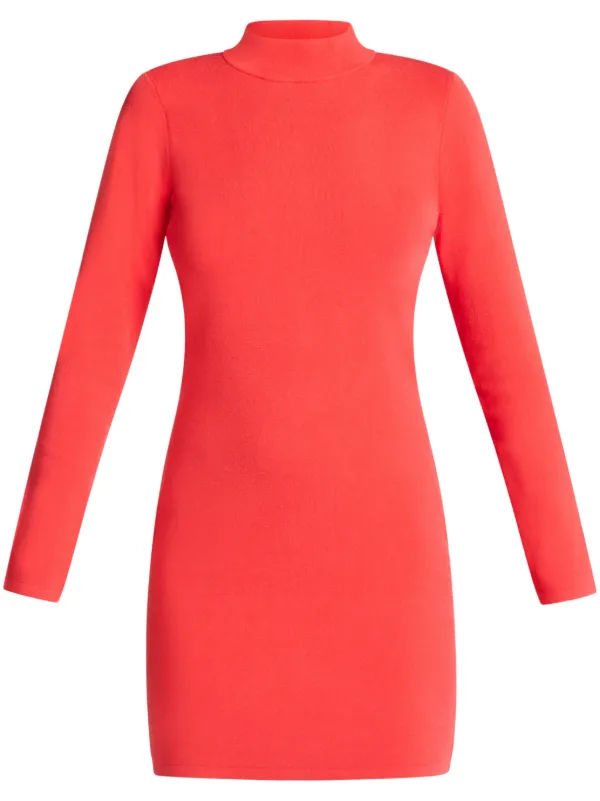 Michael Kors Vestido Corto Manga Larga Rojo FARFETCH CO