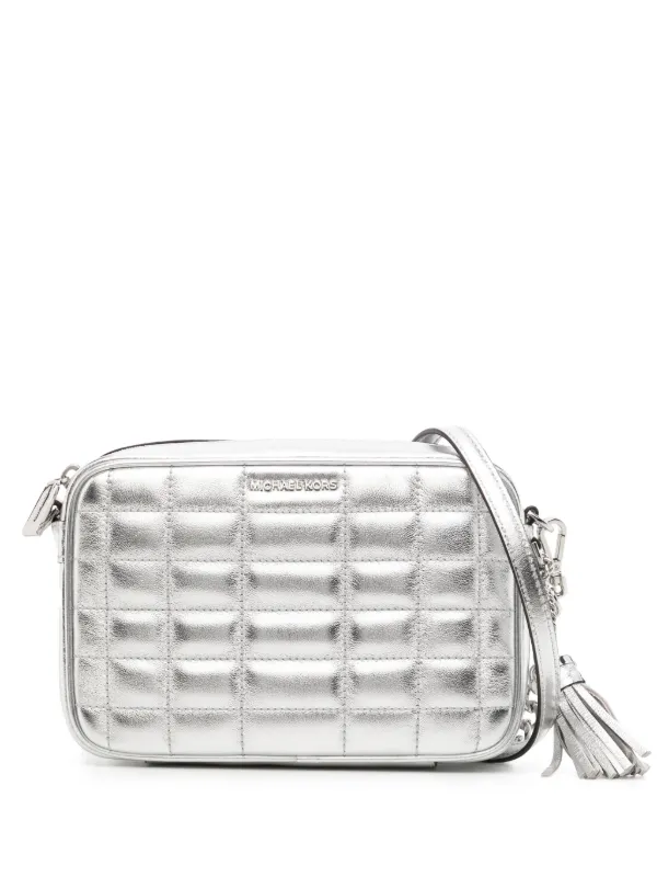 Michael Kors Jet Set Crossbody Bag Silver FARFETCH ID