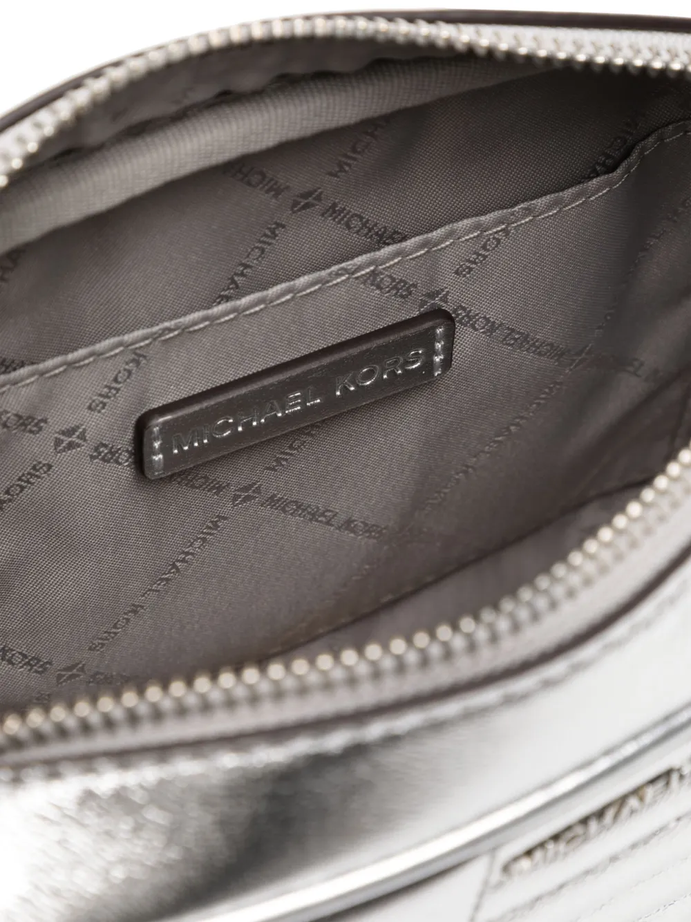 Michael Kors Jet Set crossbodytas Zilver