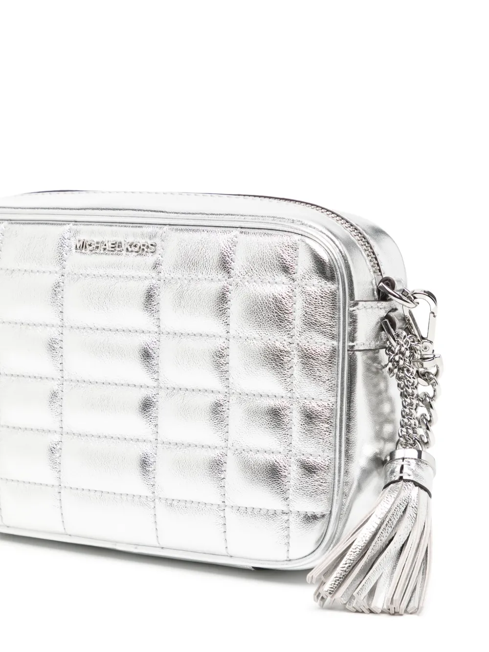 Michael Kors Jet Set crossbodytas Zilver