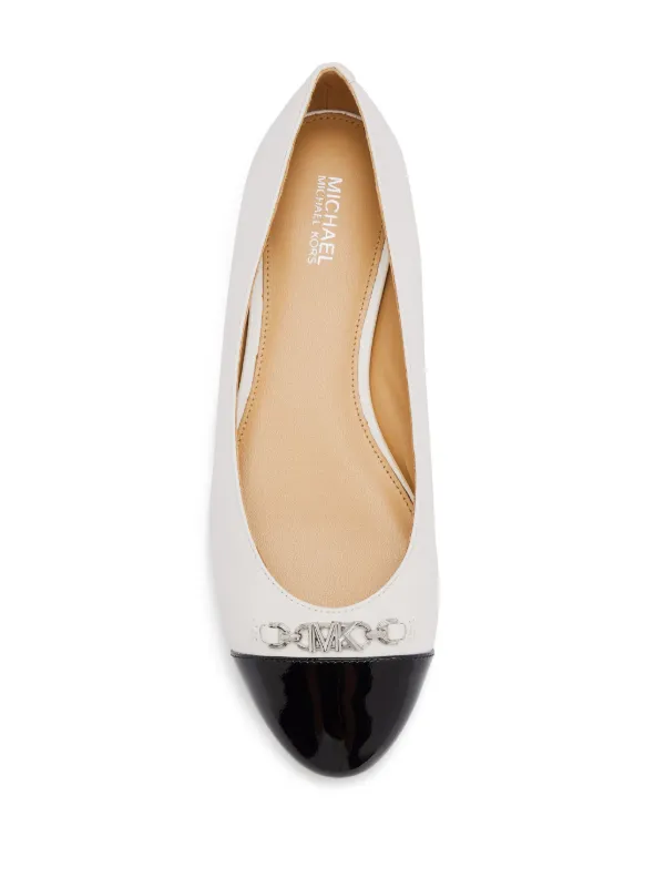 michael kors white flats