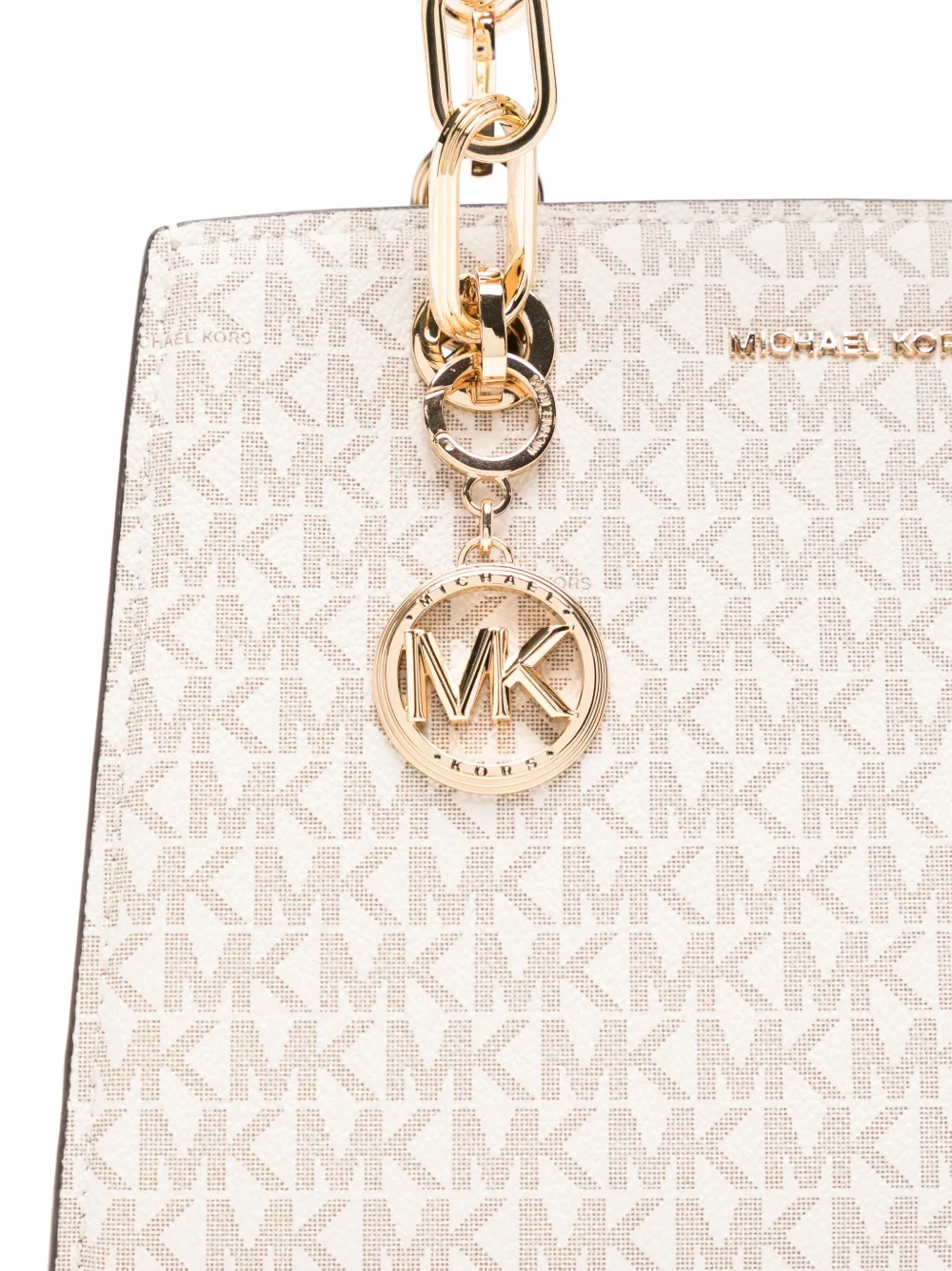 Shop Michael Kors Small Cynthina Tote Bag In 中性色