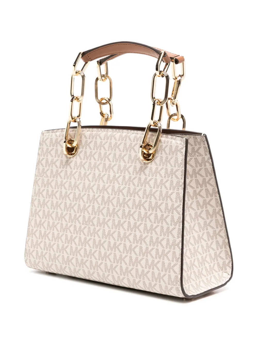 Shop Michael Kors Small Cynthina Tote Bag In 中性色