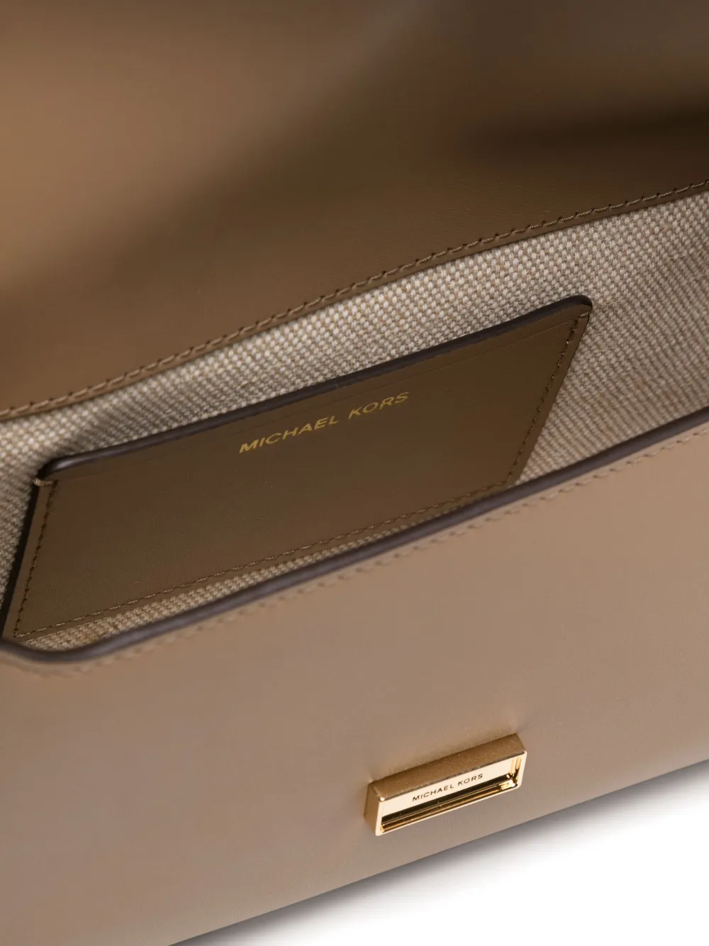 Michael Kors Leren schoudertas Bruin