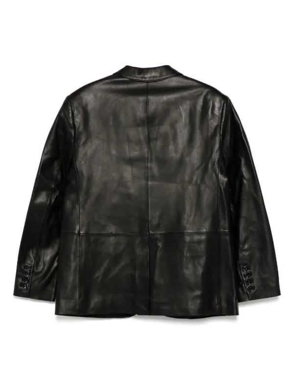 MICHAEL KORS ブラックレザージャケット S MICHAEL KORS BLACK GENUINE LEATHER MOTO BIKER JACKET SIZE XS