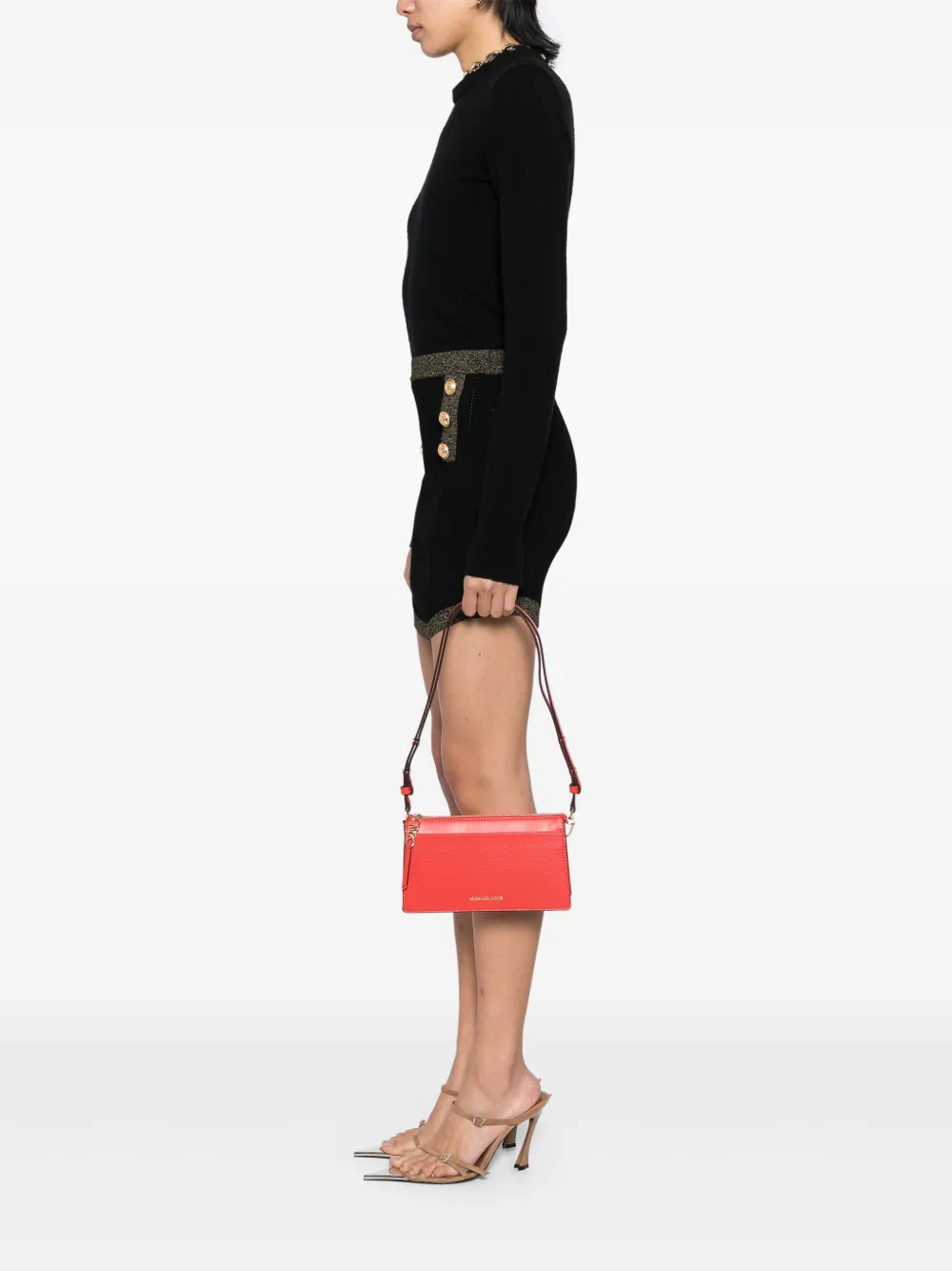 Michael Kors Leren schoudertas Rood