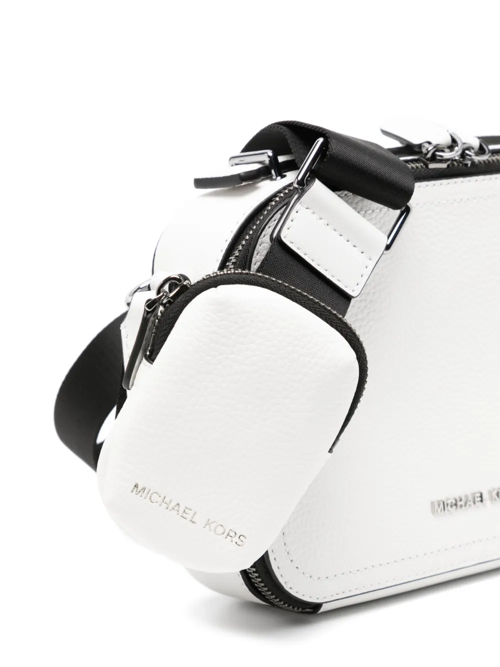 Michael Kors Logo-stud Messenger Bag In White