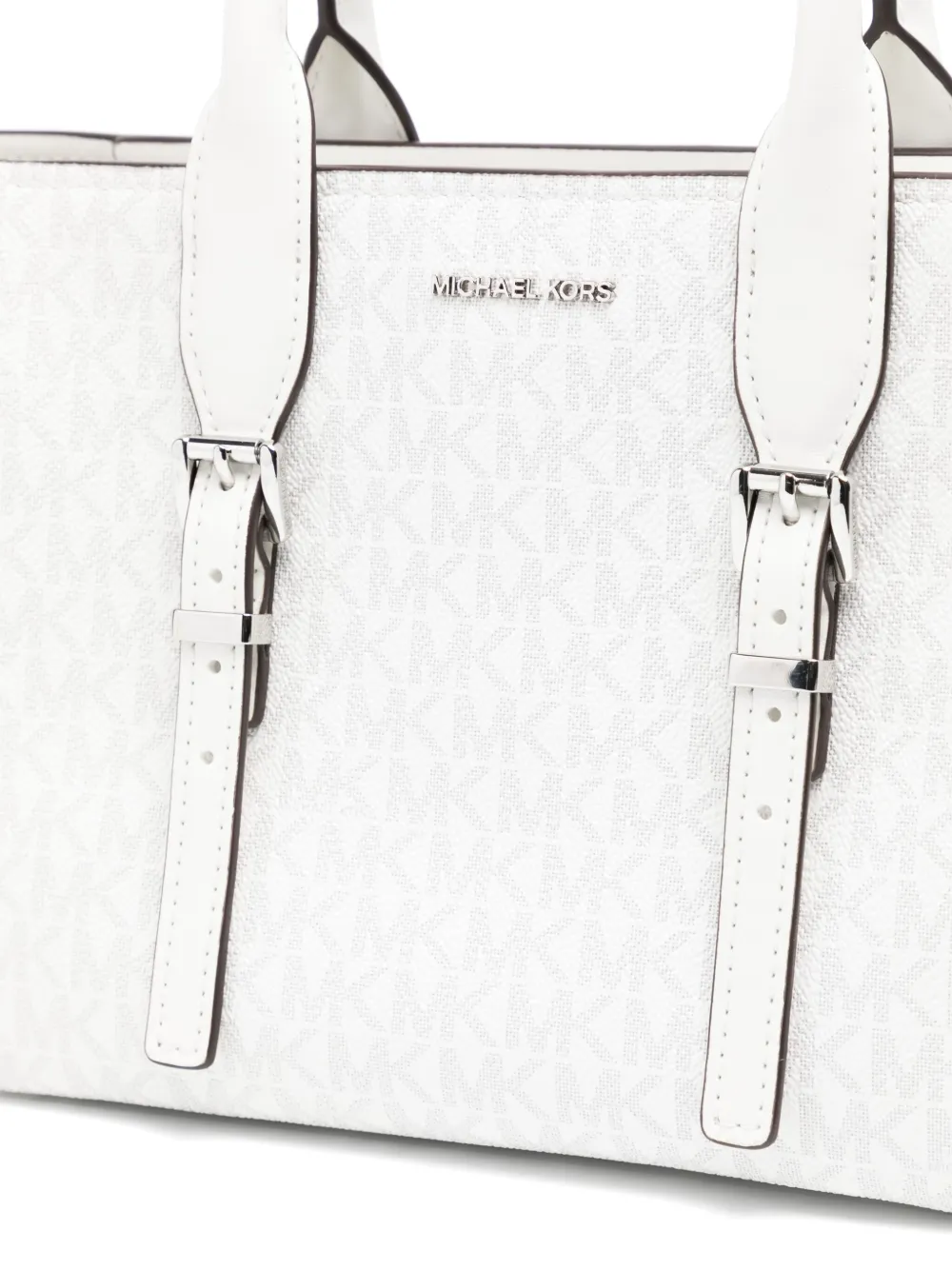 Michael Kors Small Moore Tote Bag In White