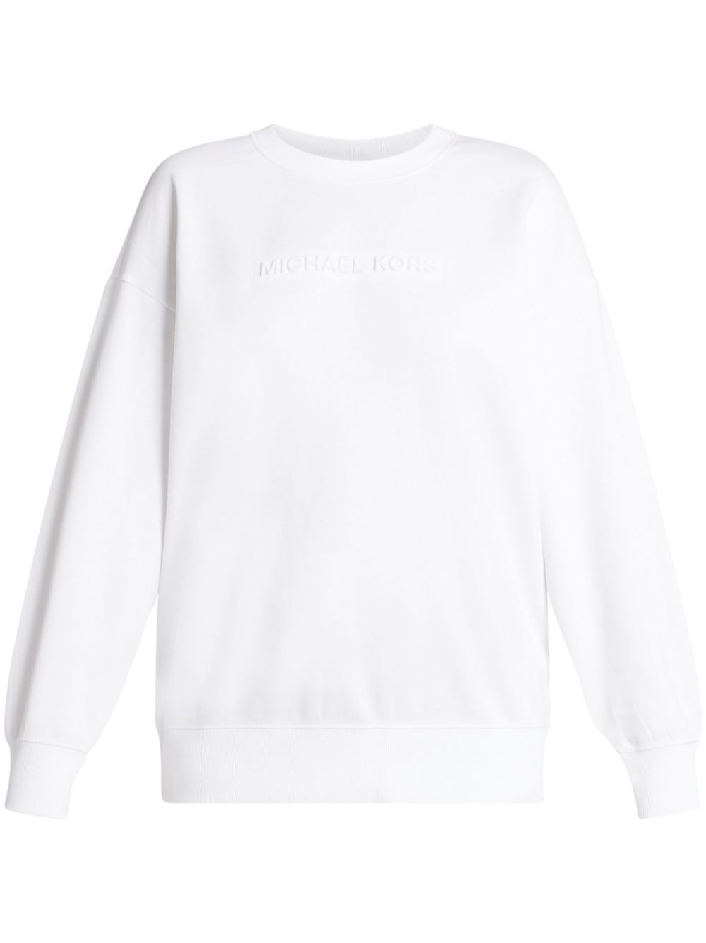 logo-embossed sweatshirt