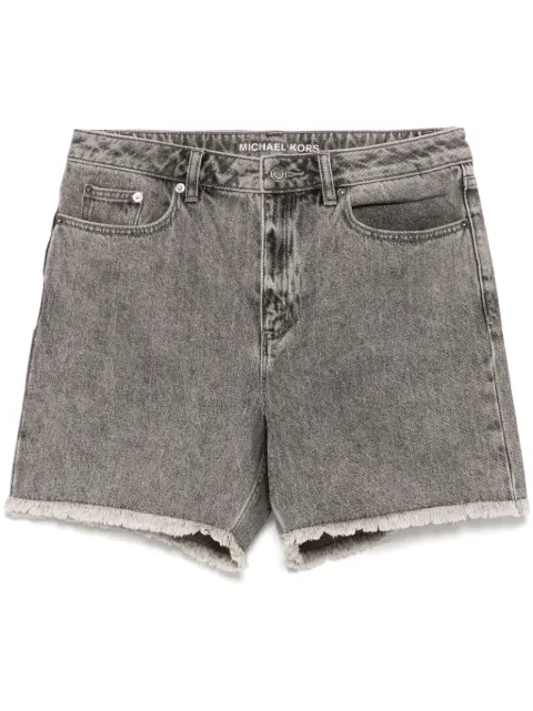 Michael Kors shorts de mezclilla con flecos