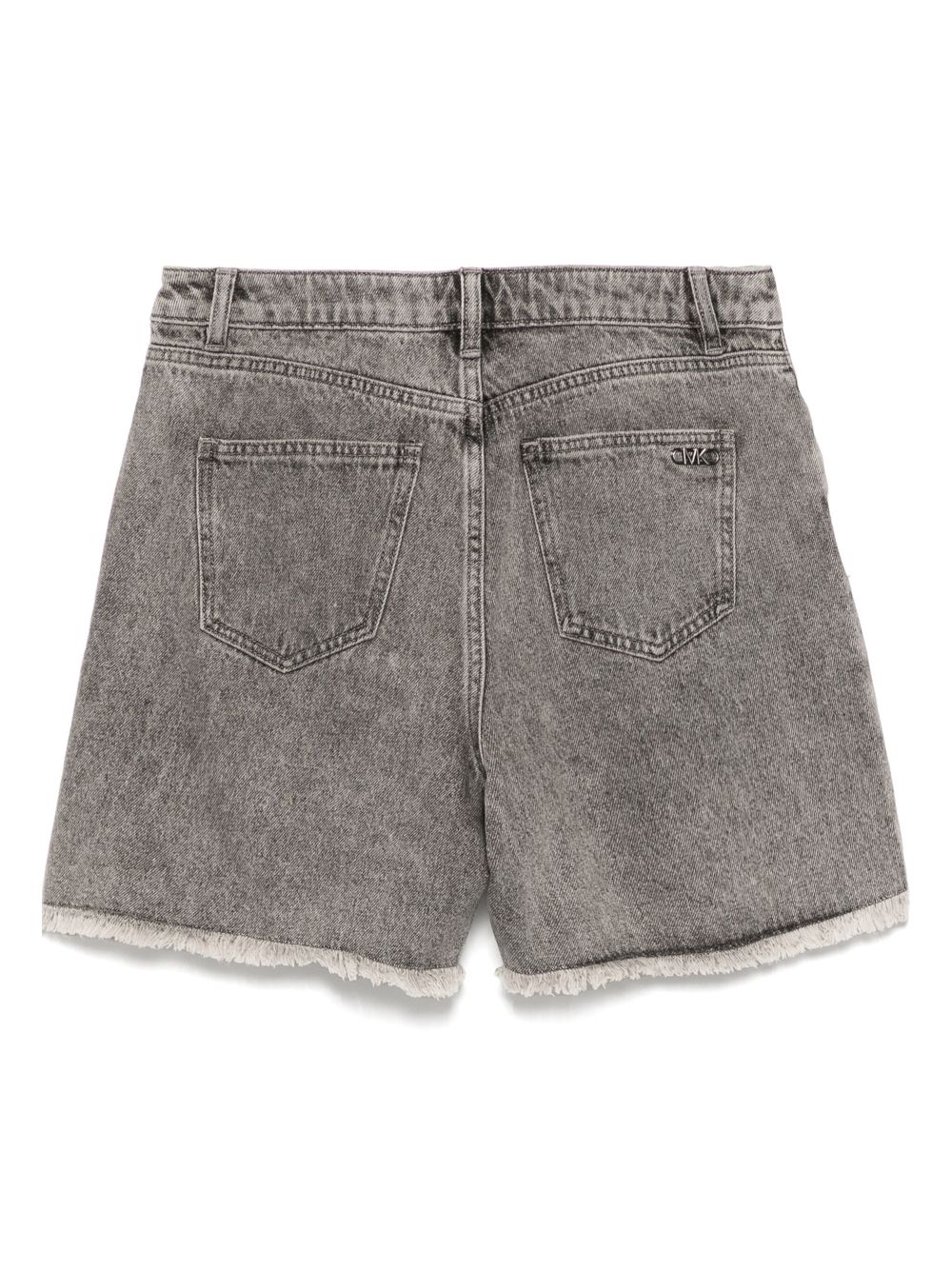 Michael Kors fringed denim shorts - Grey