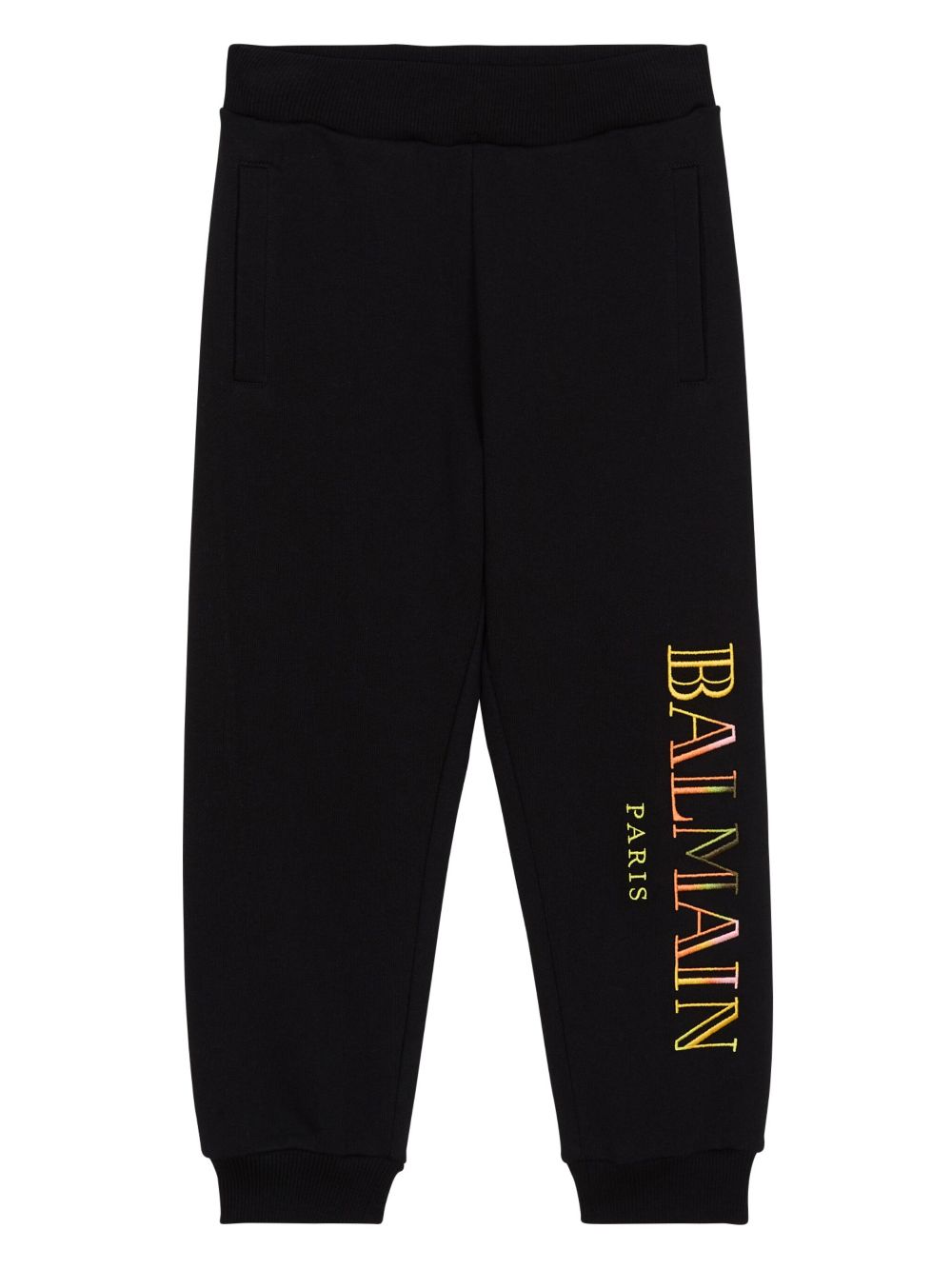 Balmain Kids logo-embroidered track pants - Black