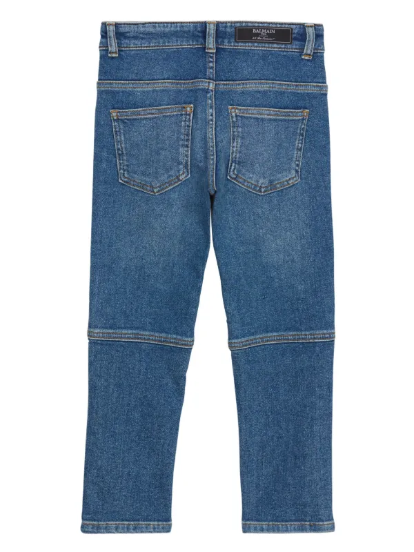 Balmain Kids バイカージーンズ | ブルー | FARFETCH JP