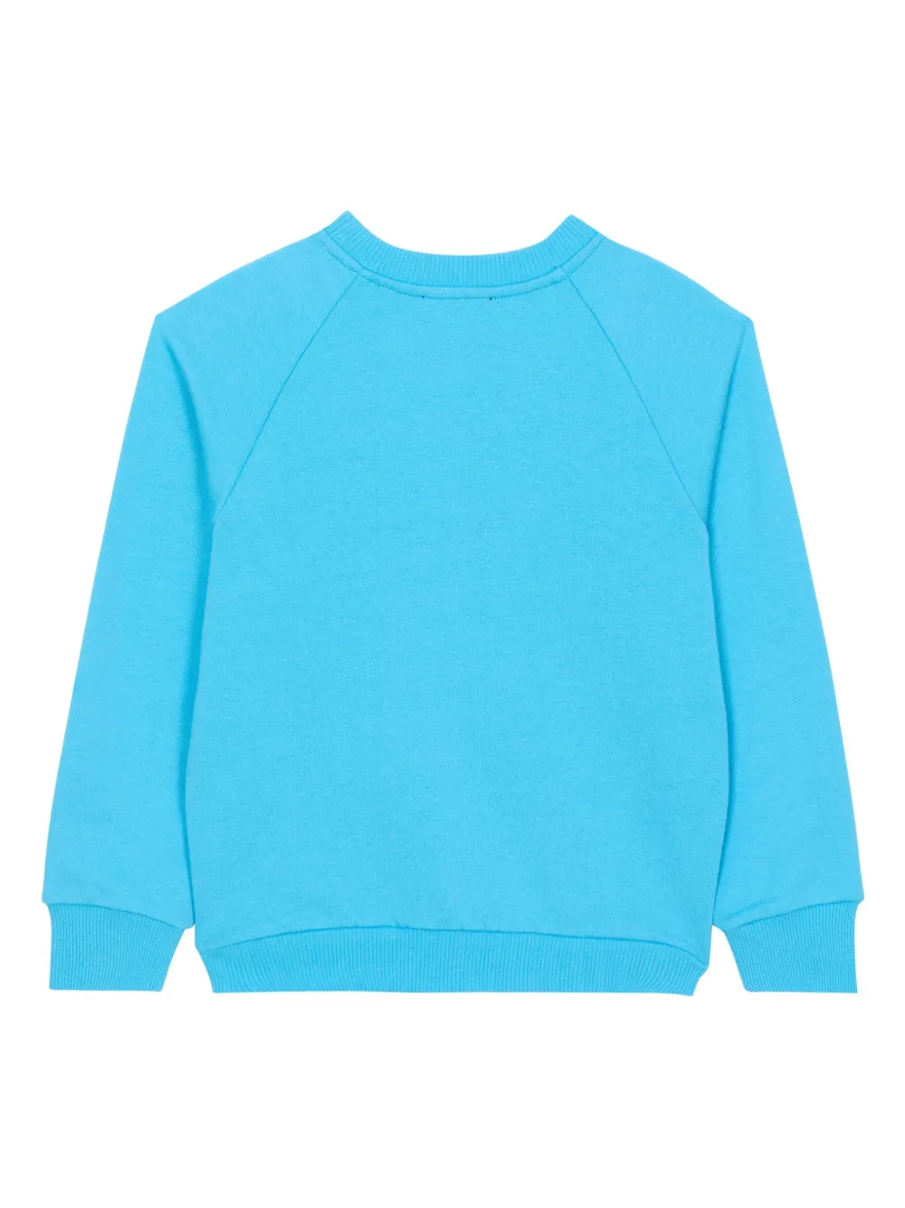 Balmain Kids Katoenen sweater met logoprint - Blauw