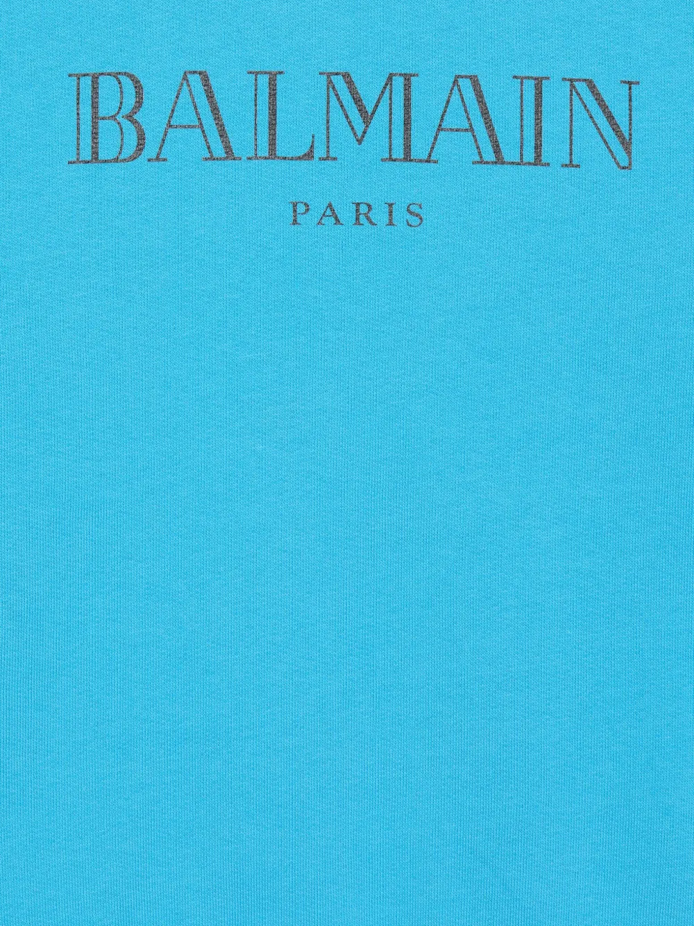 Balmain Kids Katoenen sweater met logoprint Blauw