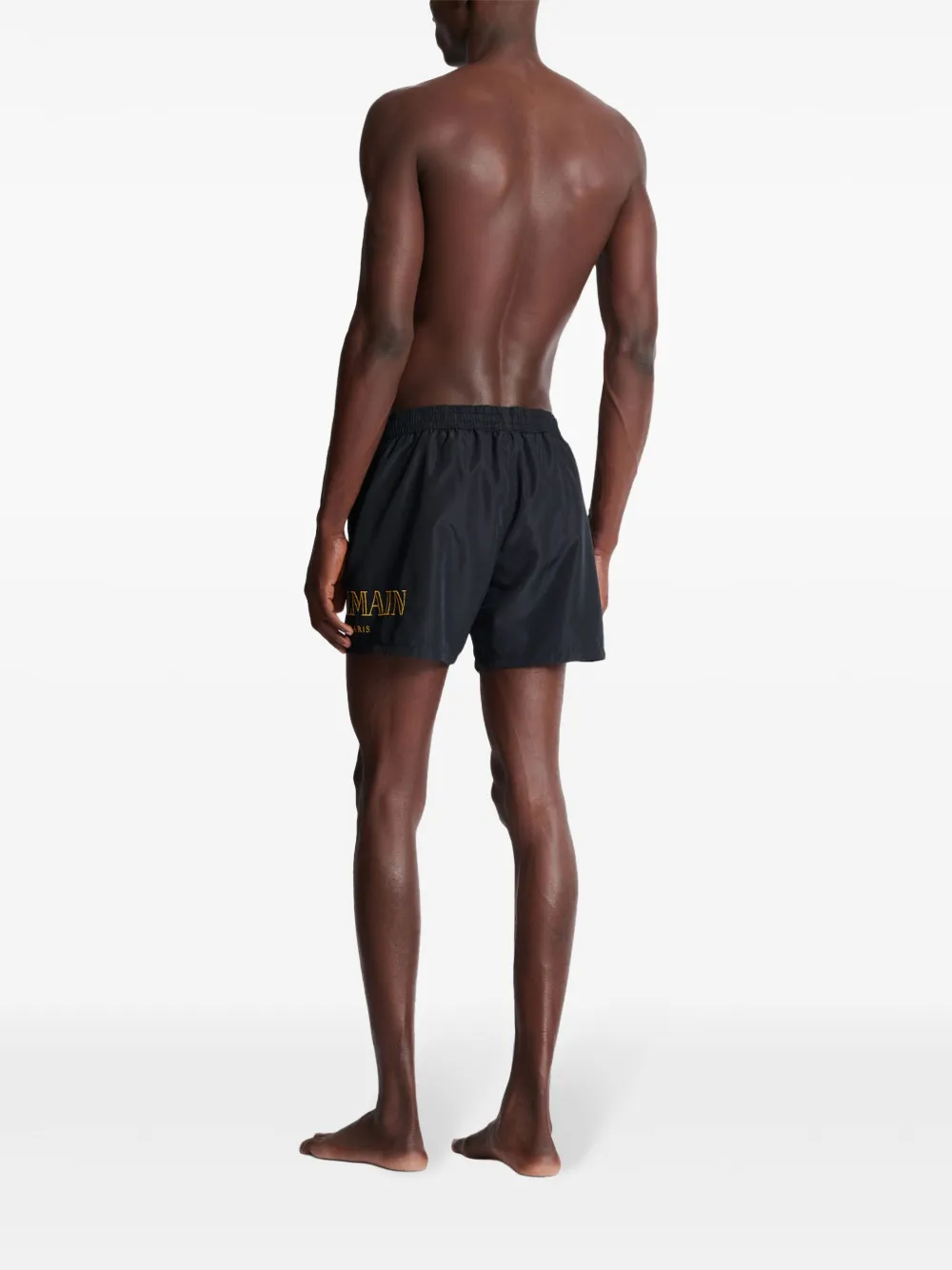 Balmain Zwembroek met geborduurd logo Blauw