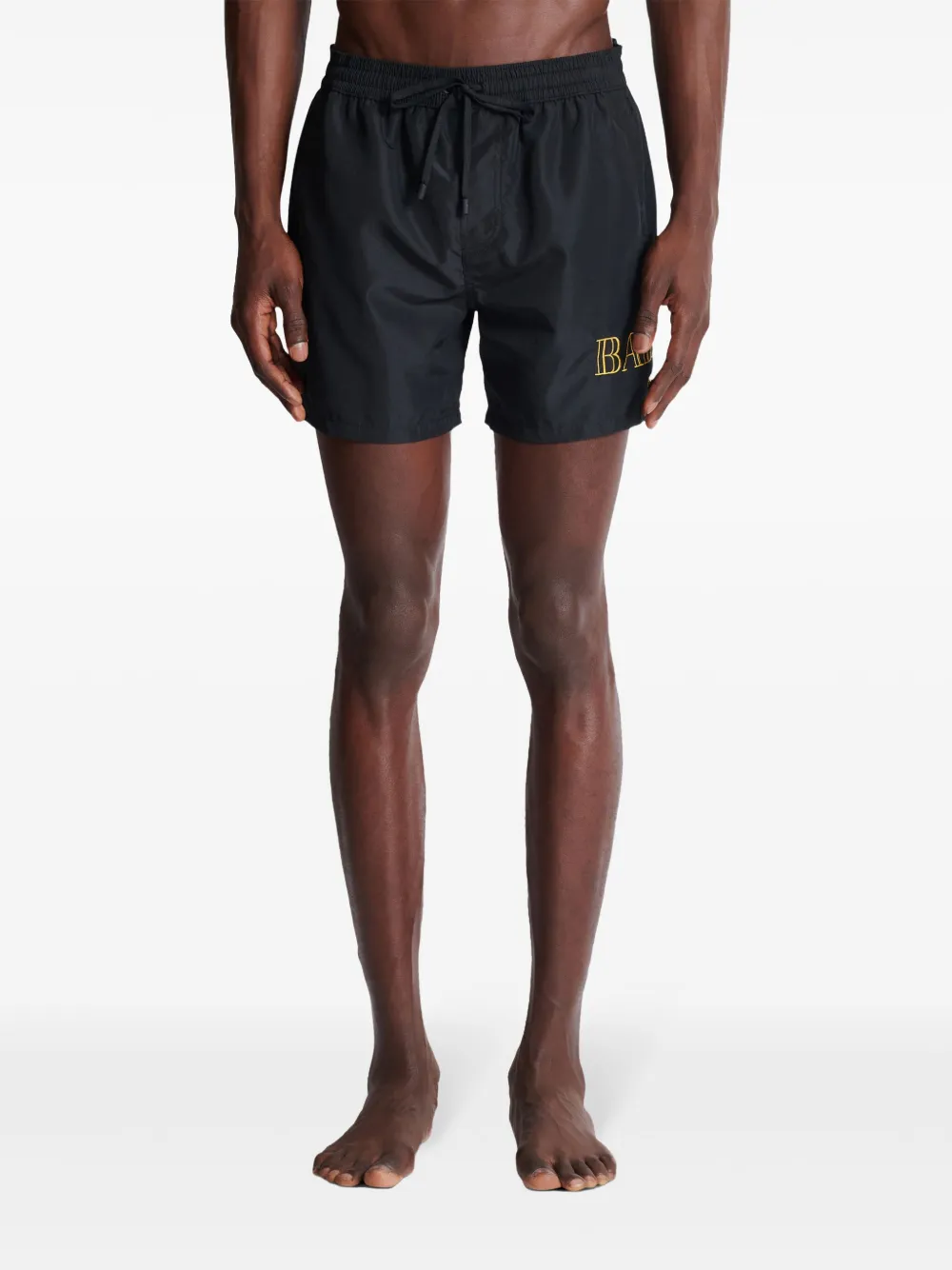 Balmain Zwembroek met geborduurd logo Blauw