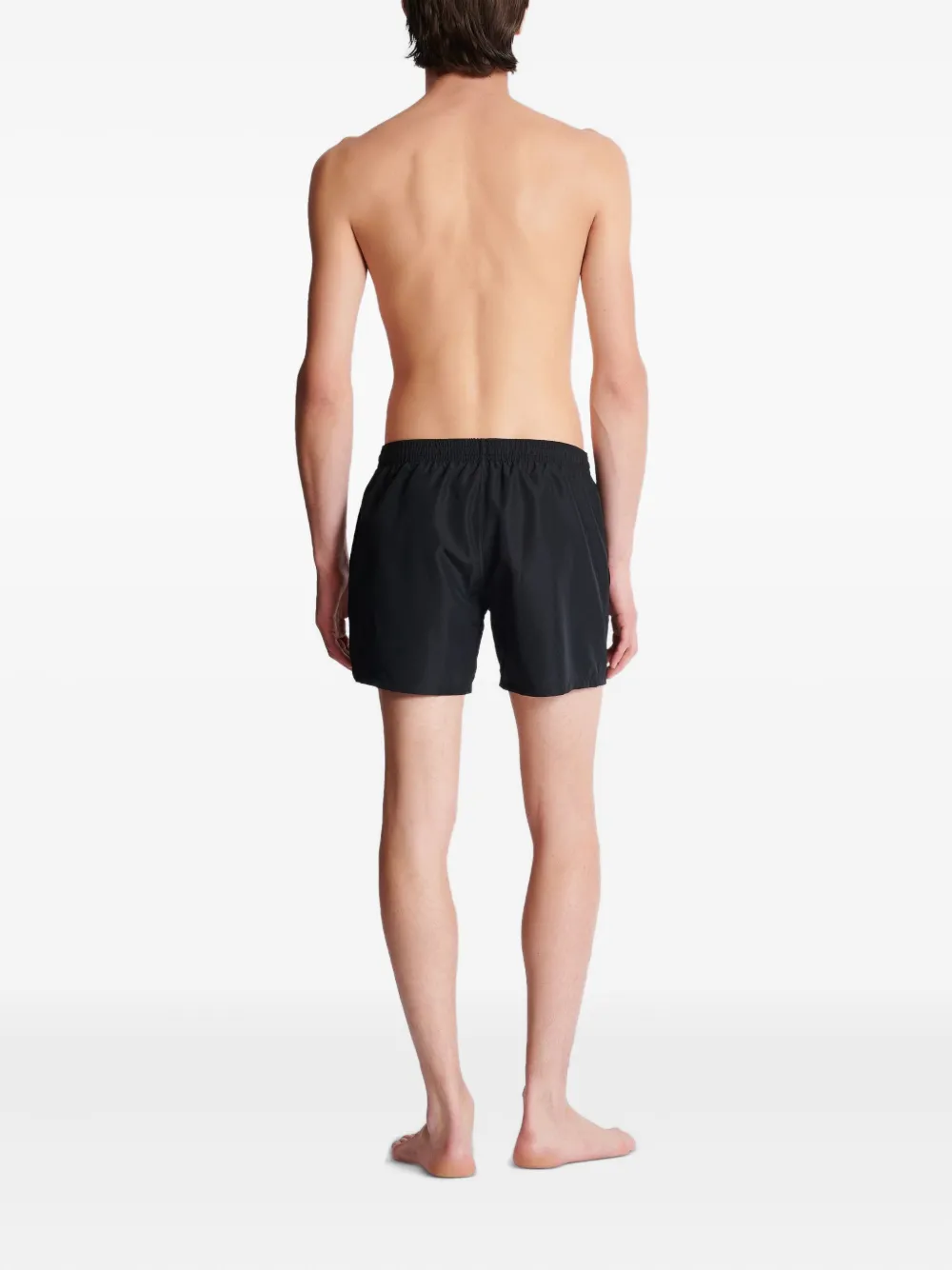 BALMAIN LOGO-EMBROIDERED SWIM SHORTS