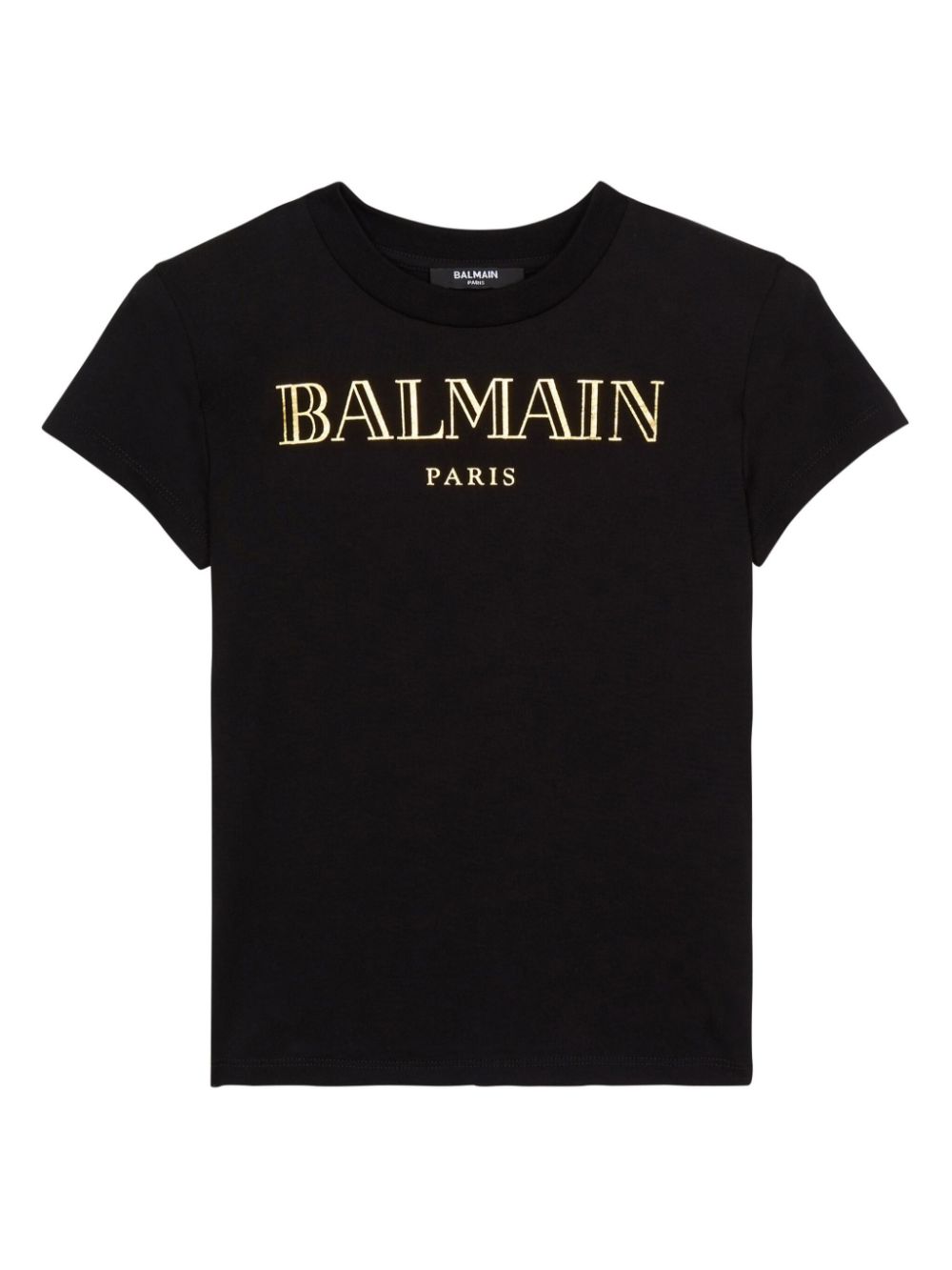 Balmain Kids logo-print cotton t-shirt - Black