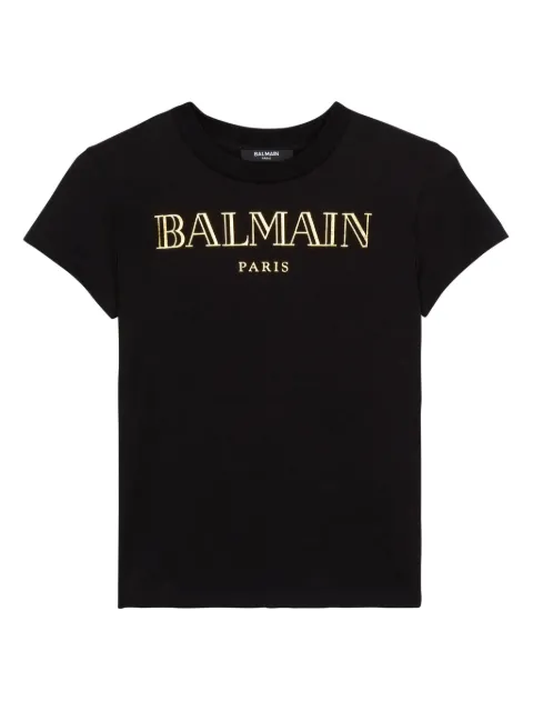 Balmain Kids logo-print cotton t-shirt