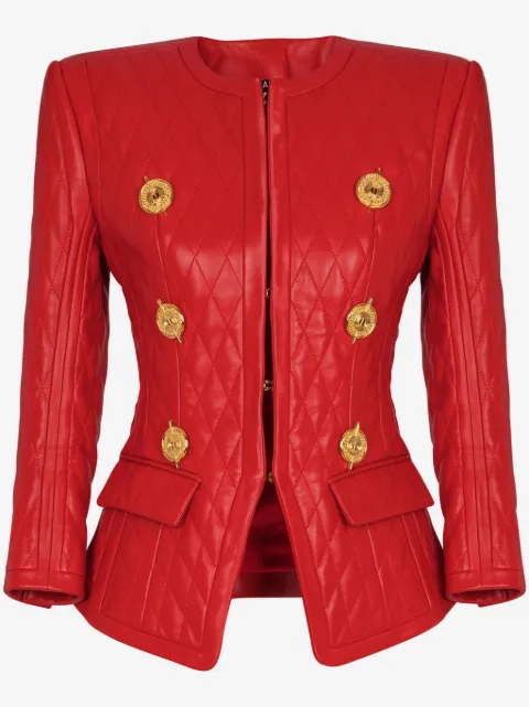 Balmain chamarra capitonada