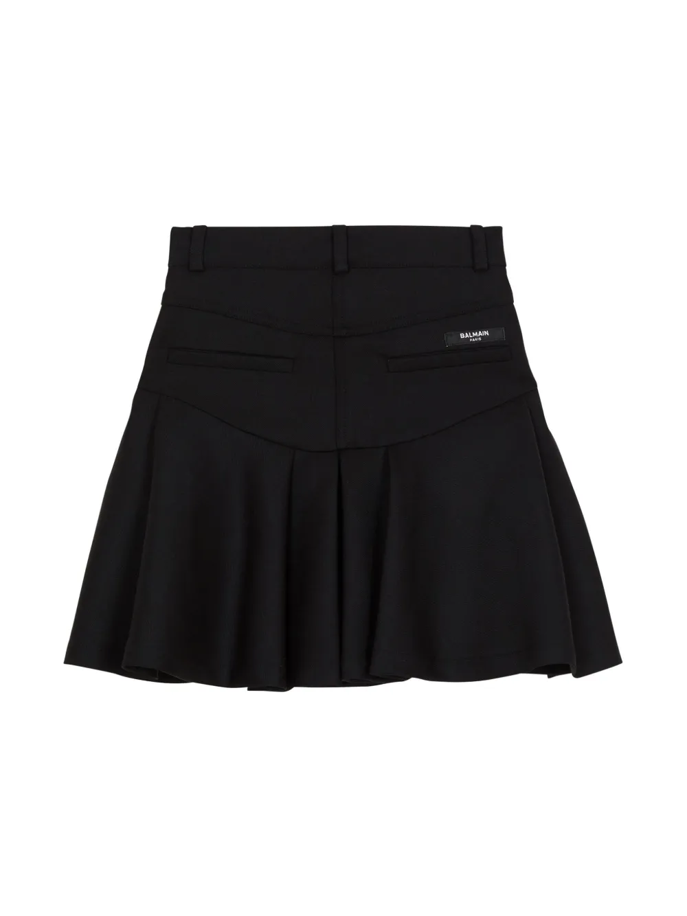 Balmain Kids Flared mini-rok Zwart