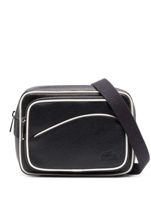 Lacoste Angy grain leather reporter bag