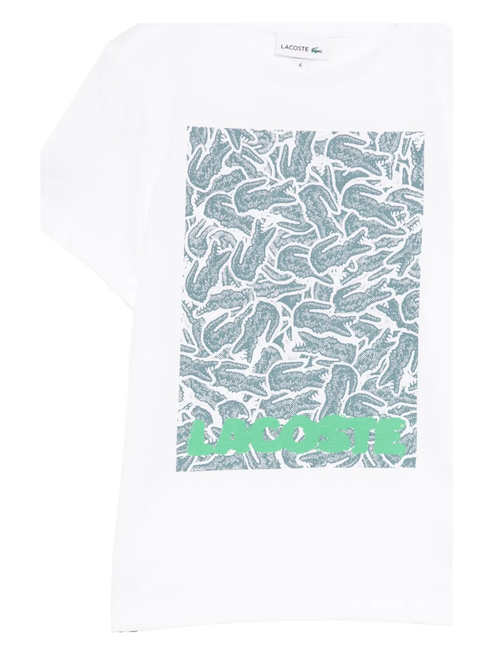 Lacoste T-shirt met grafische print Wit