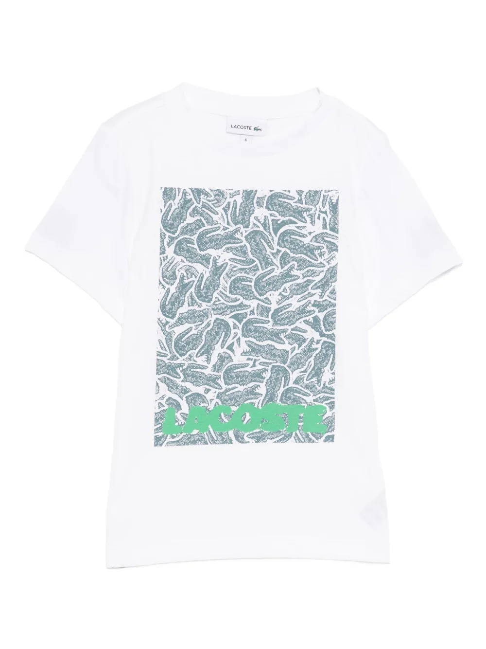 Lacoste T-shirt met grafische print Wit