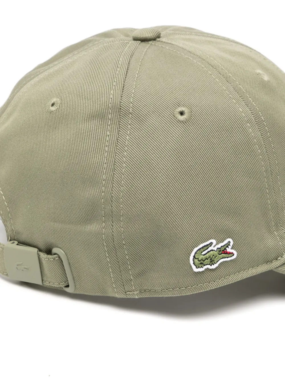 Shop Lacoste Twill Cap In Green