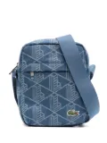 Lacoste mono-jacquard messenger bag - Blue