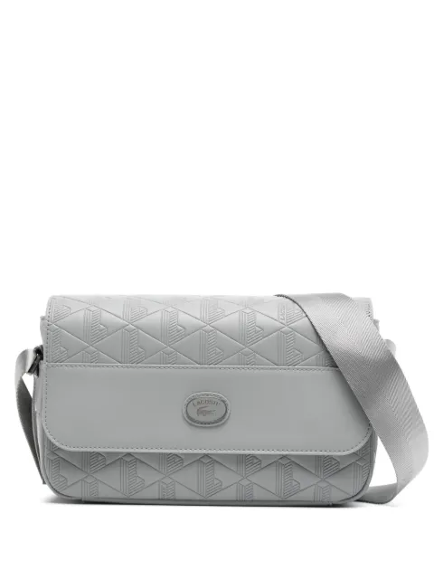 Lacoste Nomogramme leather flap close bag