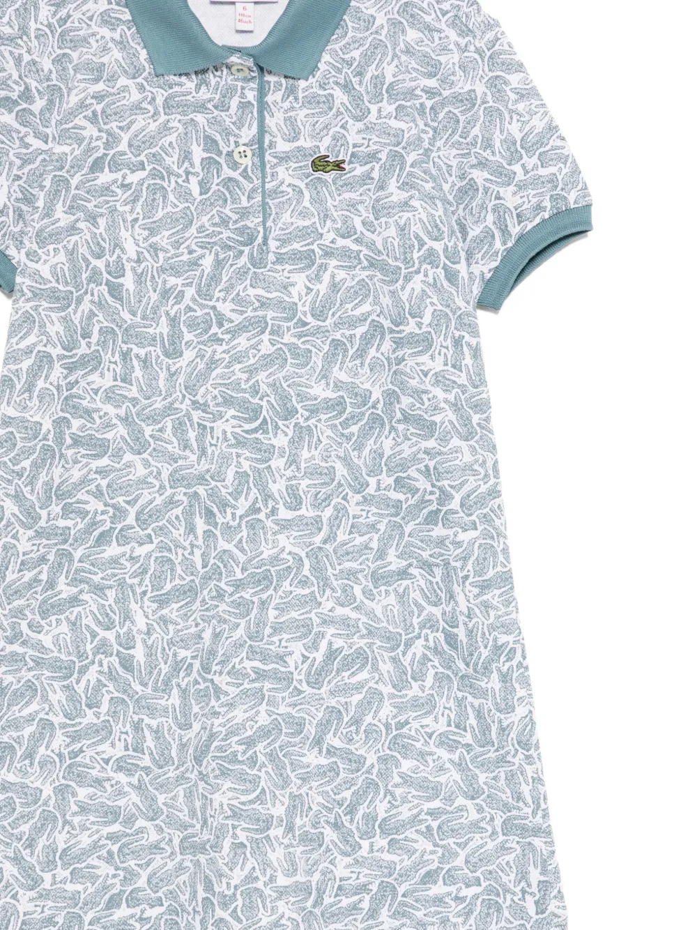 Lacoste Jurk met grafische print Wit