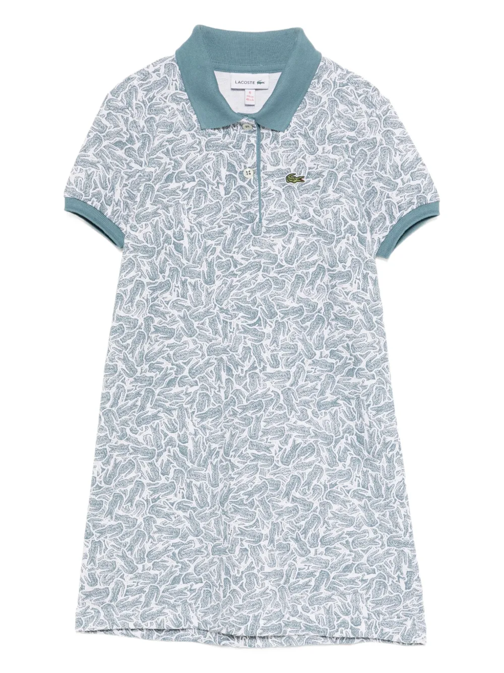 Lacoste Jurk met grafische print Wit