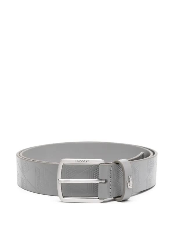 ベルト Lacoste Men's Monogram Leather Belt Men's Monogram Leather Belt - Belts - New In 2025 | Lacoste