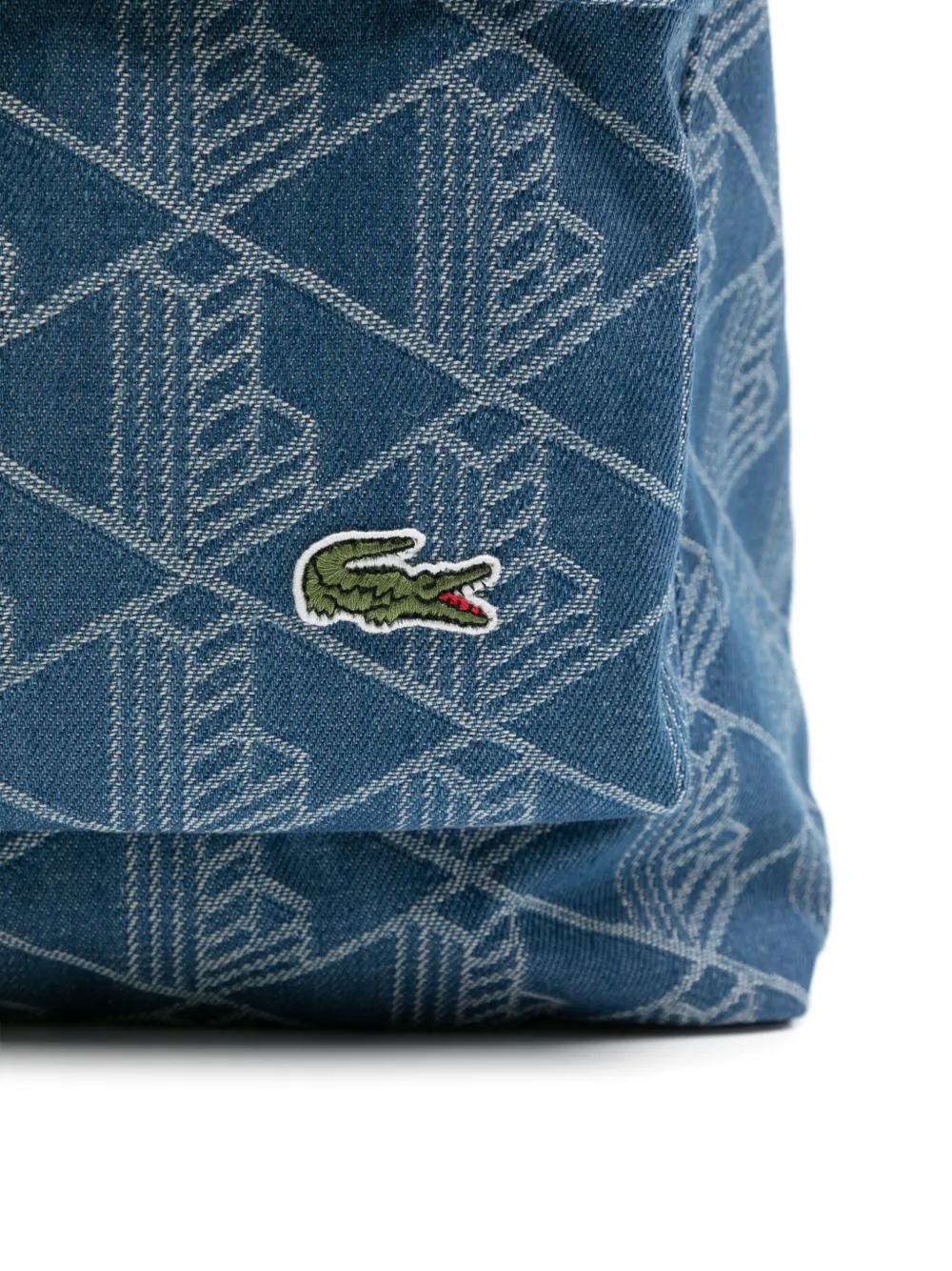 Lacoste Rugzak met monojacquard Blauw