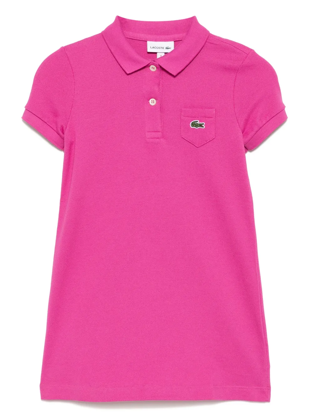 Lacoste Jurk met logopatch Roze