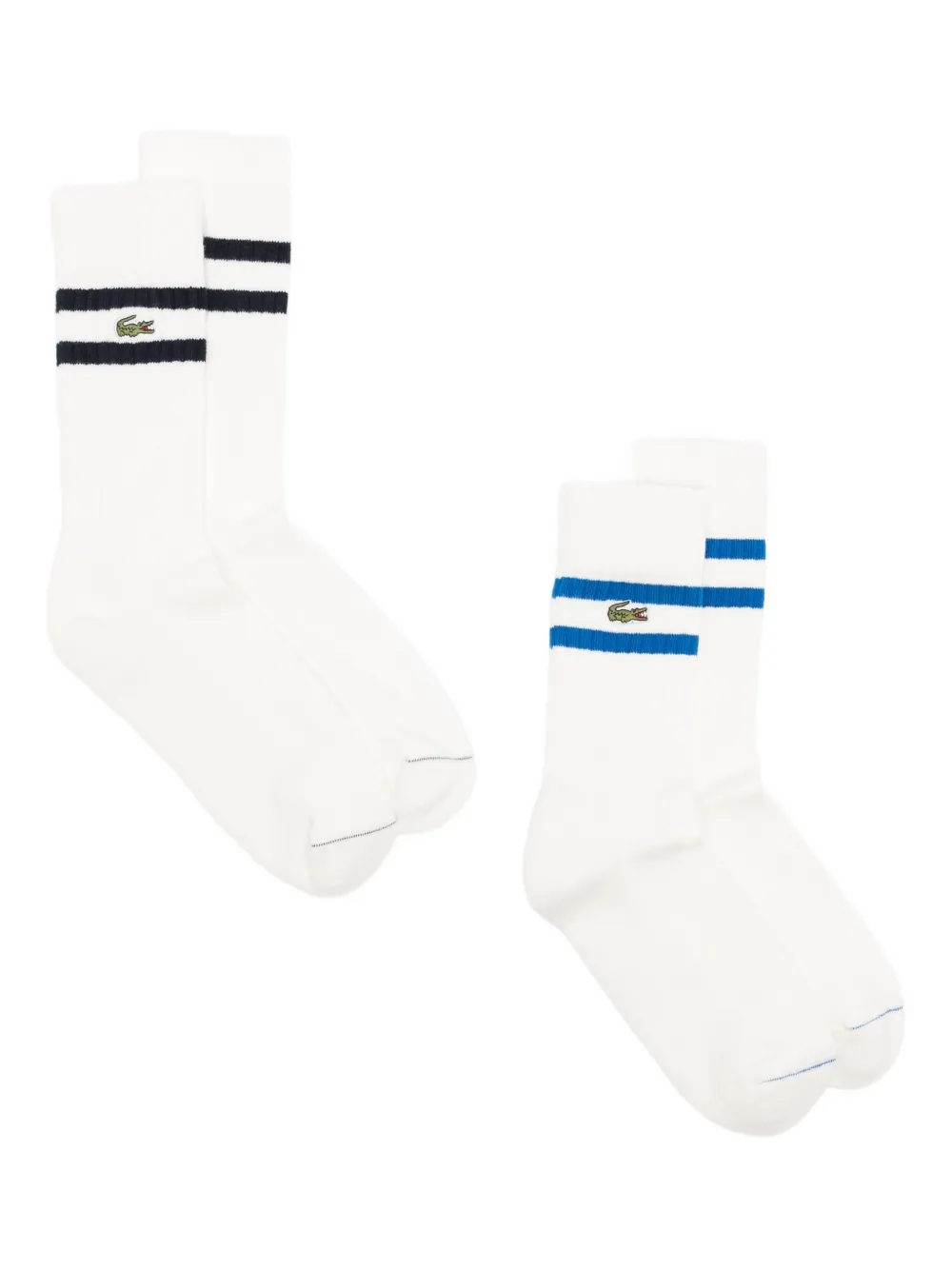 Lacoste Ribbed Socks In White
