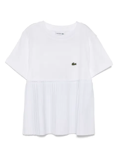 Lacoste pleated-hem T-shirt