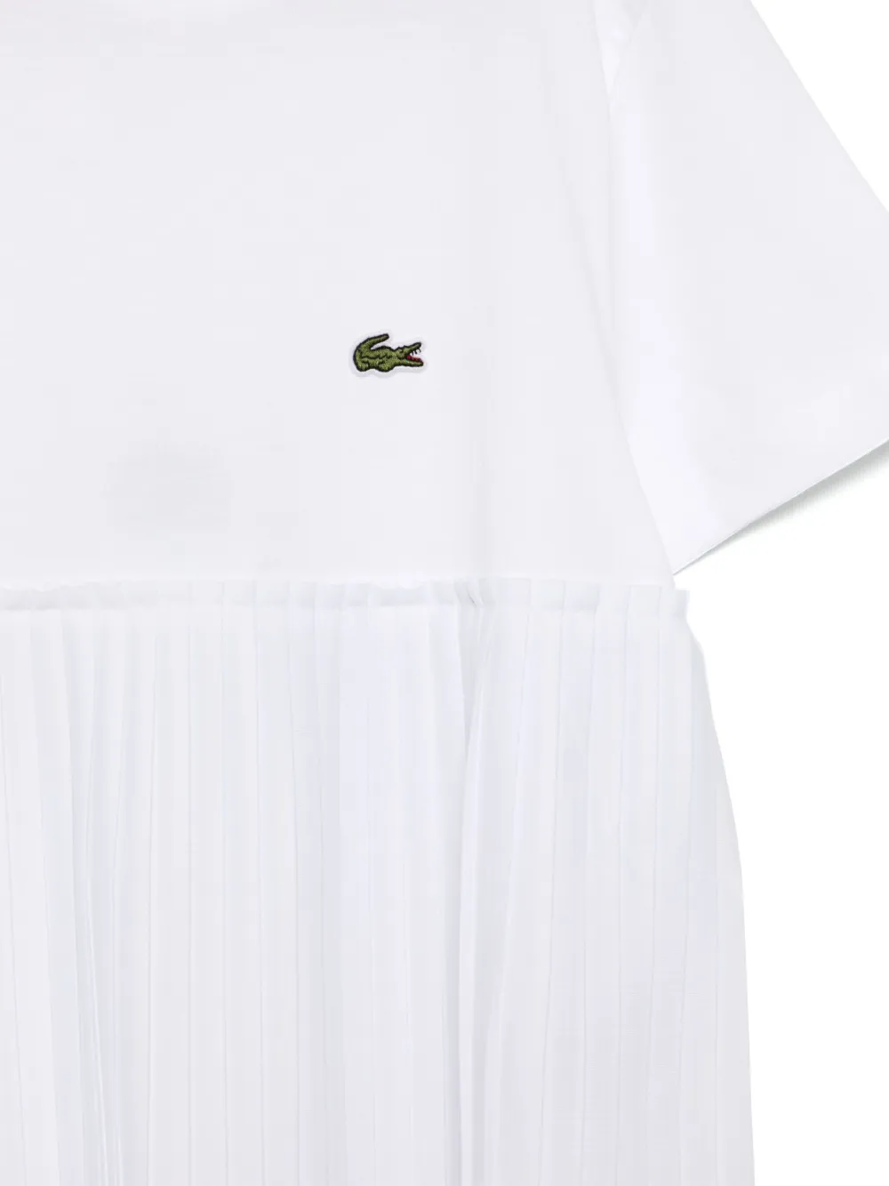 Lacoste Jurk met korte mouwen Wit